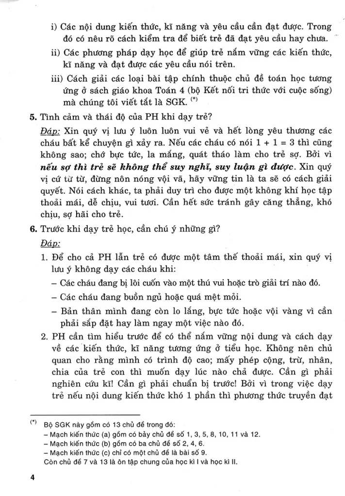 CHA MẸ GIÚP CON HỌC GIỎI TOÁN LỚP 4 (Theo chương trình GDPT mới - Bám sát SGK Kết nối tri thức với cuộc sống)